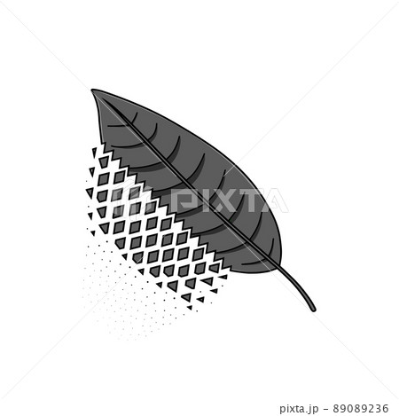粉砕される黒色の葉 89089236
