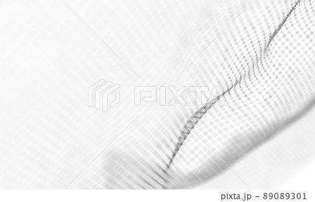 Abstract White Geometrical Background . Connection structure. Science background. Futuristic Technology HUD Element . onnecting dots and lines . Big data visualization and Business . 89089301