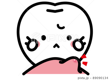 歯のキャラクター（歯茎の腫れ） 89090134