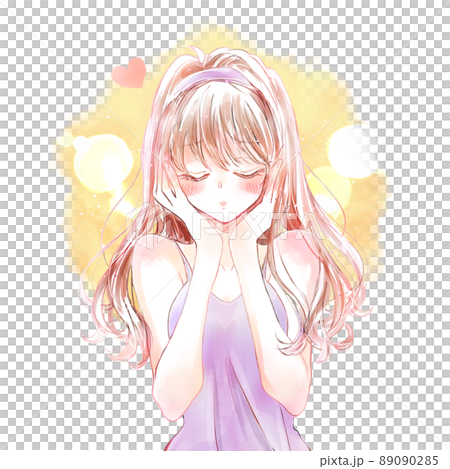 うっとりしている女性　恋 89090285