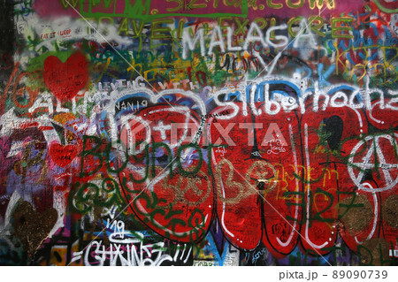 John Lennon wall, Prague, czech republic 89090739