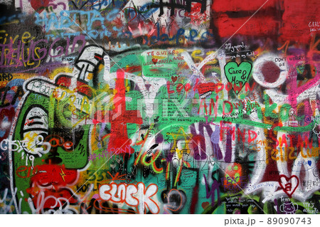 John Lennon wall, Prague, czech republic 89090743