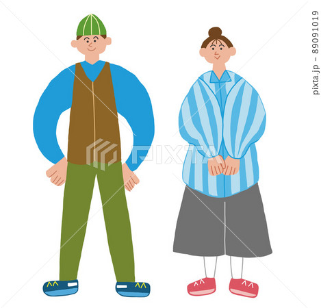 恋人 夫婦のイラスト素材