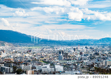 城山展望台からの松本市中心部 城山展望台からの松本市中心部 89091248