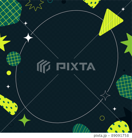 Minimal pop colorful abstract frame material 89091758