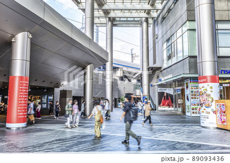 東京世田谷の都市風景　二子玉川駅 89093436