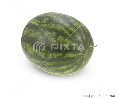 Watermelon isolated on white background. One watermelon with clipping path Watermelon isolated on white background. One watermelon with clipping path 89093988