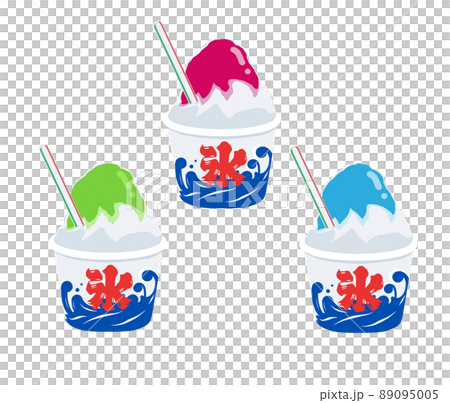 Various illustrations of shaved ice Various illustrations of shaved ice 89095005