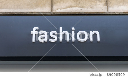 White Fashion Sign White Fashion Sign 89096509