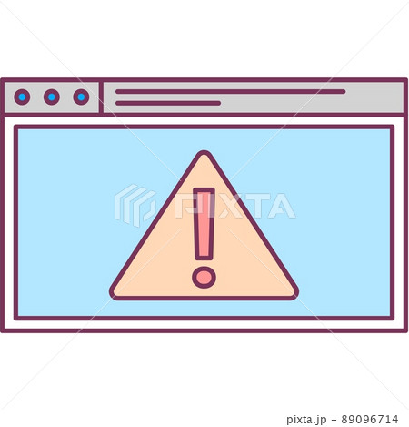 Web error alert icon caution exclamation mark Web error alert icon caution exclamation mark 89096714