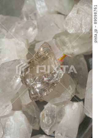 citrine semigem stone as  mineral rock geode crystals 89098761