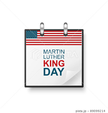 Vector 3d Realistic Martin Luther King Day Paper Classic Simple Minimalistic Calendar with US Flag Colors Icon. Design Template for MLK Day Card, Banner, Wall Calendar, Background Vector 3d Realistic Martin Luther King Day Paper Classic Simple Minimalistic Calendar with US Flag Colors Icon. Design Template for MLK Day Card, Banner, Wall Calendar, Background 89099214