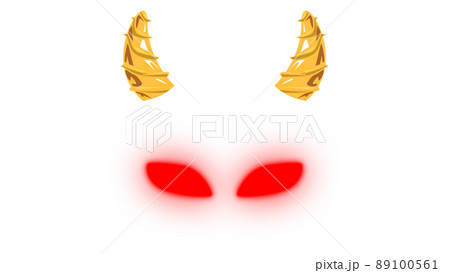 合成用素材 鬼の形相 のイラスト素材