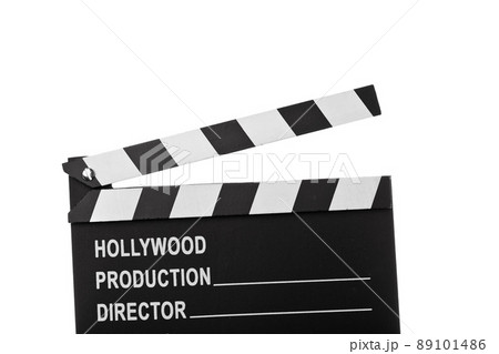 clapper board isolated on white 89101486