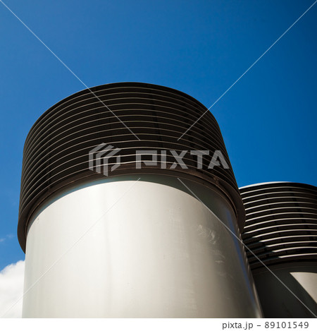upcast on blue sky background upcast on blue sky background 89101549
