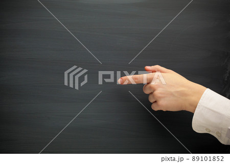 forefinger point at the blank blackboard forefinger point at the blank blackboard 89101852