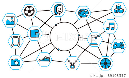 NFTのかわいいイメージイラスト 16:9 白バック 文字なし NFTのかわいいイメージイラスト 16:9 白バック 文字なし 89103557