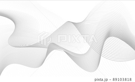 Abstract Contour Wave White Line Background Abstract Contour Wave White Line Background 89103818
