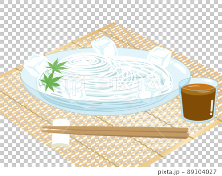 素麺をイメージしたイラスト 89104027