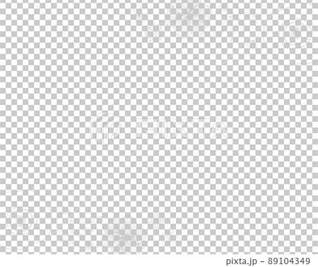 北欧風の線画の花のフレーム（グレー） 89104349