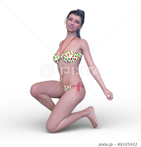 ビキニ姿の女性 ビキニ姿の女性 89105432
