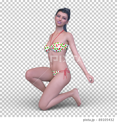 ビキニ姿の女性 ビキニ姿の女性 89105432