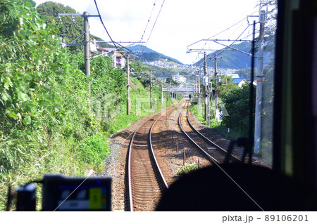 2021年、山陽本線の広島駅から白市駅までの車窓と周辺の風景 89106201