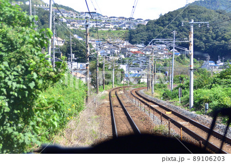 2021年、山陽本線の広島駅から白市駅までの車窓と周辺の風景 89106203