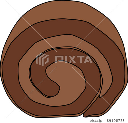 甘いロールケーキのチョコ味 89106723