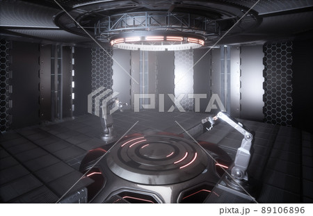 3D rendering of technology booth 89106896