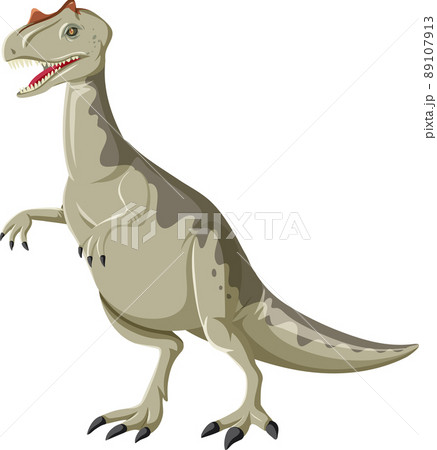 A dinosaur carnotaurus on white background 89107913