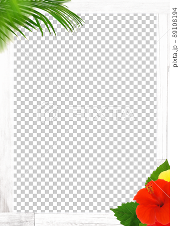 Frame material with the image of a tropical country 89108194