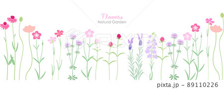 ナチュラルな可愛いピンク系草花 ナチュラルな可愛いピンク系草花 89110226