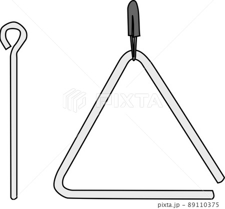 可愛いトライアングルのイラスト素材 89110375