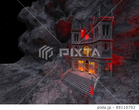 岩山にある要塞 89110702