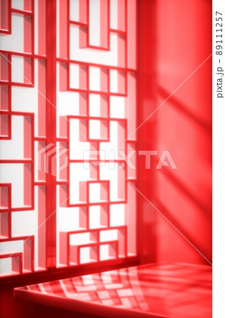 3D rendered Chinese style concept illustration 3D rendered Chinese style concept illustration 89111257