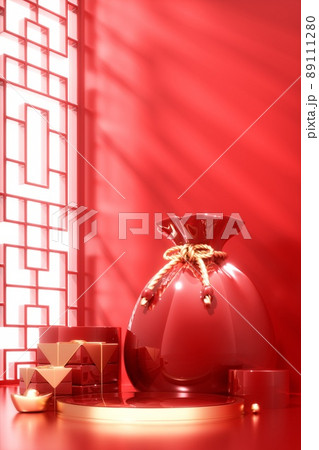 3D rendered Chinese style concept illustration 3D rendered Chinese style concept illustration 89111280