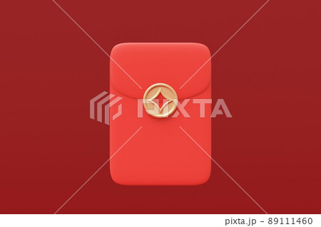 3D rendered red envelope model 3D rendered red envelope model 89111460