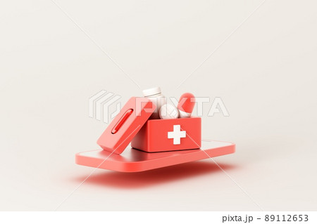 3D rendered medical theme concept illustration 3D rendered medical theme concept illustration 89112653