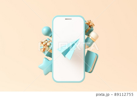 3D rendered educational theme concept illustration 3D rendered educational theme concept illustration 89112755