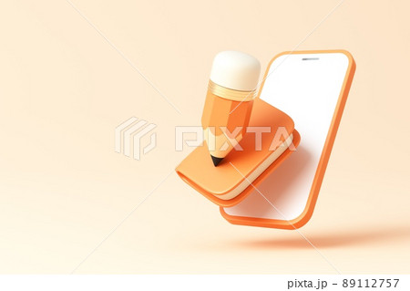 3D rendered educational theme concept illustration 89112757