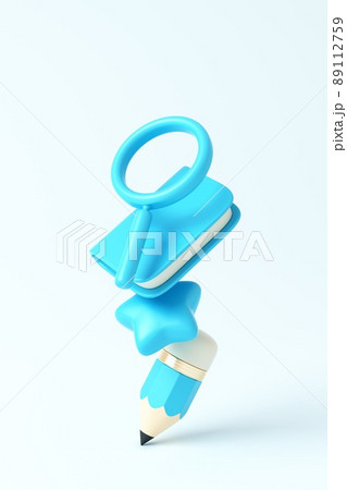 3D rendered educational theme concept illustration 3D rendered educational theme concept illustration 89112759