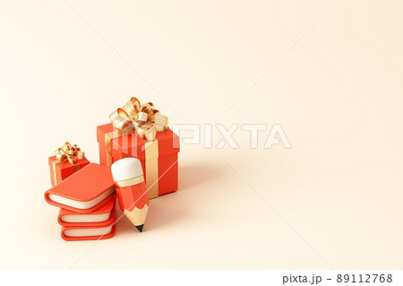 3D rendered educational theme concept illustration 89112768
