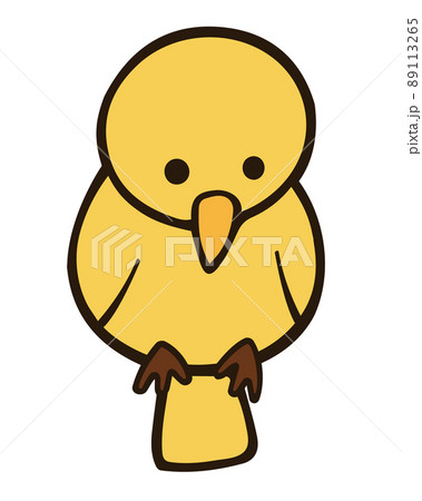 黄色い小鳥のイラスト 89113265