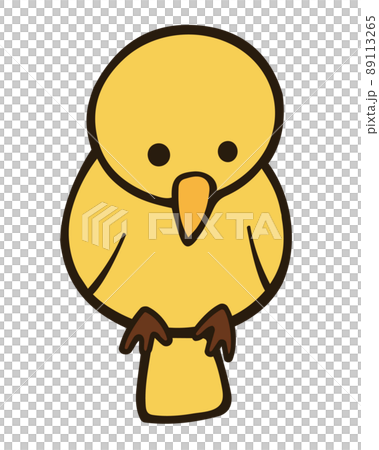 一隻黃色鳥的插圖 89113265