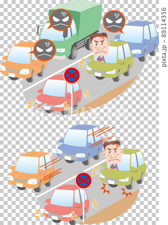 交通安全 <禁止停車不停車/違規停車造成的擁堵> 89114356