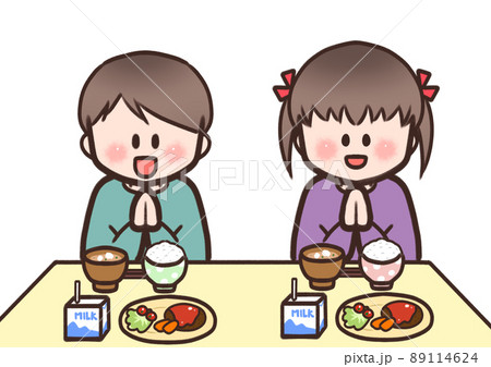 ご飯を食べるこどもたち ご飯を食べるこどもたち 89114624