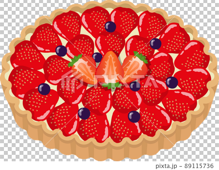 イチゴタルト ブルーベリー付きのイラスト素材 [89115736] - PIXTA