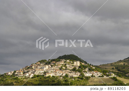 Landscape  near Compeyre, Midi-Pyrenees, Departement Aveyron, France 89118203