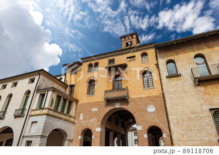 Frescoed Palaces and Medieval Tower called Torresin - Oderzo Treviso Italy 89118706